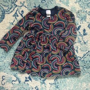 Colorful Rainbow Patterned Kids Dress